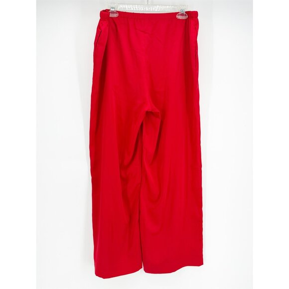 A New Day - Women's Mid-Rise Straight Leg Satin Pull-On Pants Red L - Picture 5 of 8